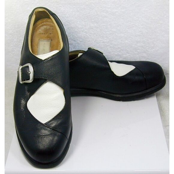 Nike Golf Black White Oxford Style Shoes - Picture 1 of 7
